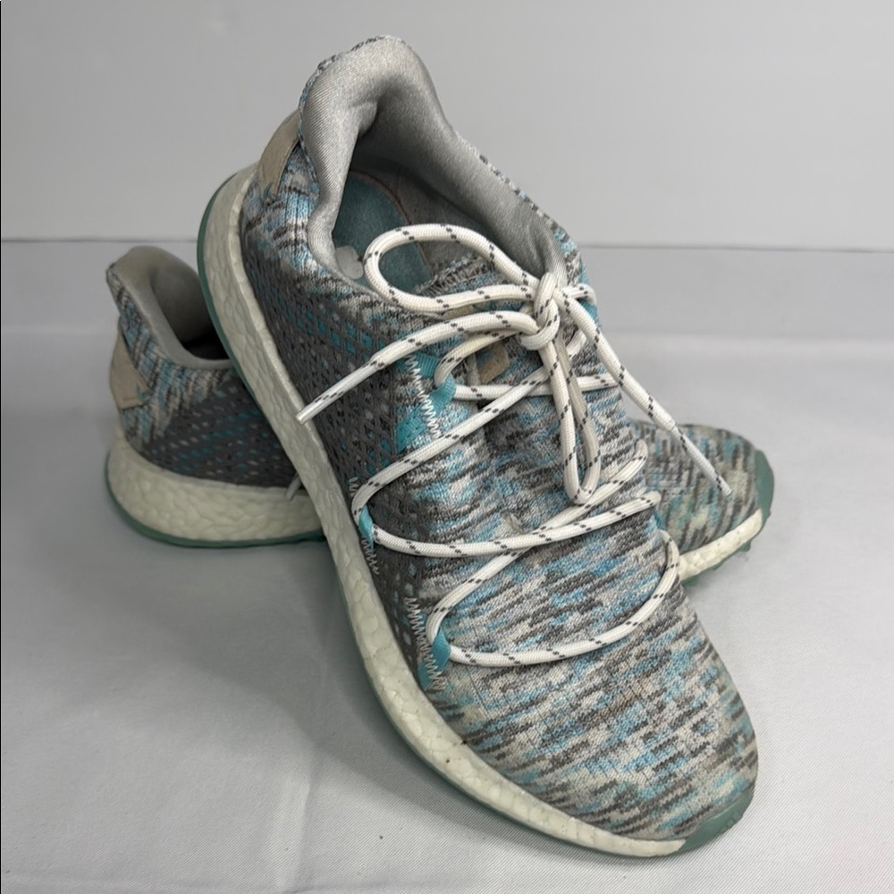 Adidas Golf Blue and Gray Sneakers with Textured Upper